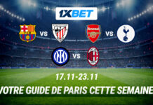 Pariez sur les super matchs de la semaine dans les meilleurs: championnats européens sur 1xBet !
