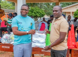 Projet “ Soutenir le sport dans les localités riveraines de la GDIZ ”: ARISE et SIPI-Bénin dotent l’AST de matériels sportifs