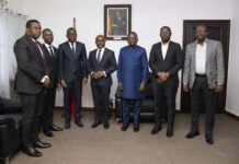 Coopération MAE/CES: Olushegun Adjadi Bakari en audience avec Conrad Gbaguidi