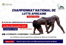 Phase finale du championnat national de lutte africaine: La place de l’indépendance de Djougou abrite l’événement