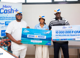 Moov Cash+ : 10 millions FCFA et des billets pour la CAN remis aux derniers gagnants