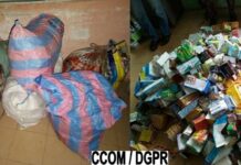 Trafics illicites à Kilibo: 321 kg de faux médicaments saisis