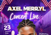 Promotion artistique: Axel Merryl s’active pour un spectacle live aux Etats Unis