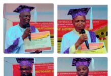 Promotion des valeurs à l’ESMAC-HWENDO: Coffi Adolphe Alladé, Simon Dédji, Roberto Ewassadja et Elliot Djodji sacrés Docteurs honoris causa