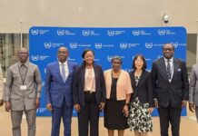 Dandi GNAMOU et des juges en mission à la Cour Pénal Internationale (CPI)