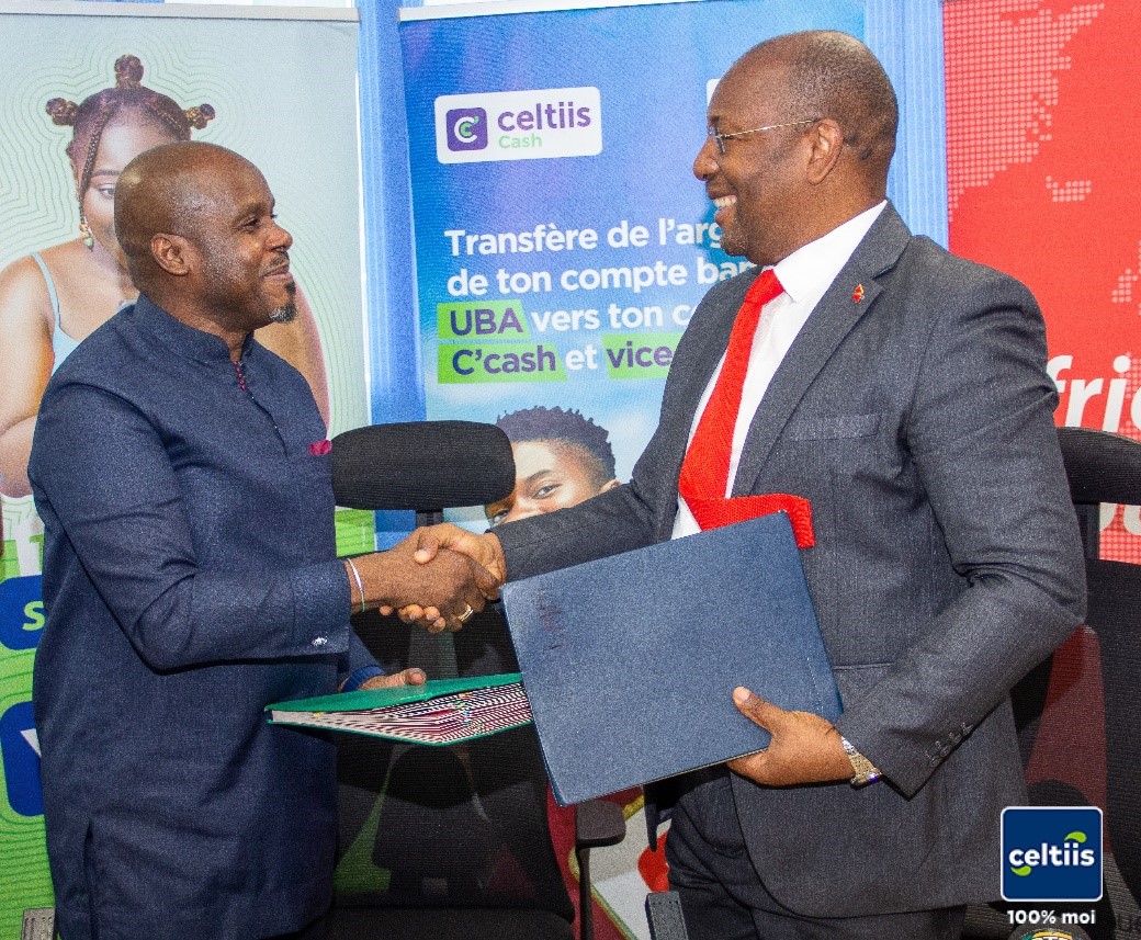 Finance digitale Celtiis Cash et UBA Bénin lancent les services push & pull pour interconnecter banque et Mobile Money