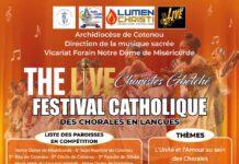 Promotion des chants choral au Bénin : »The Live Choristes Gbétché » le festival catholique dresse bientôt le tapis de sa phase finale