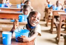 Maintien des apprenants au cours : Cantines scolaires, Franchir le cap de la couverture intégrale des écoles