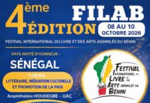 FILAB 2026 : Cotonou au rendez-vous du livre, des arts et du dialogue entre les peuples du 8 au 10 octobre