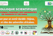 8ième édition du colloque scientifique international : Université de Parakou, centre de gravité de la recherche scientifique (860 communications et plus de 20 pays attendus)