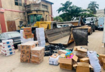 Bénin/Lutte contre la contrebande : 21 000 paquets de cigarettes cachés sous les ordures dans un camion-poubelle